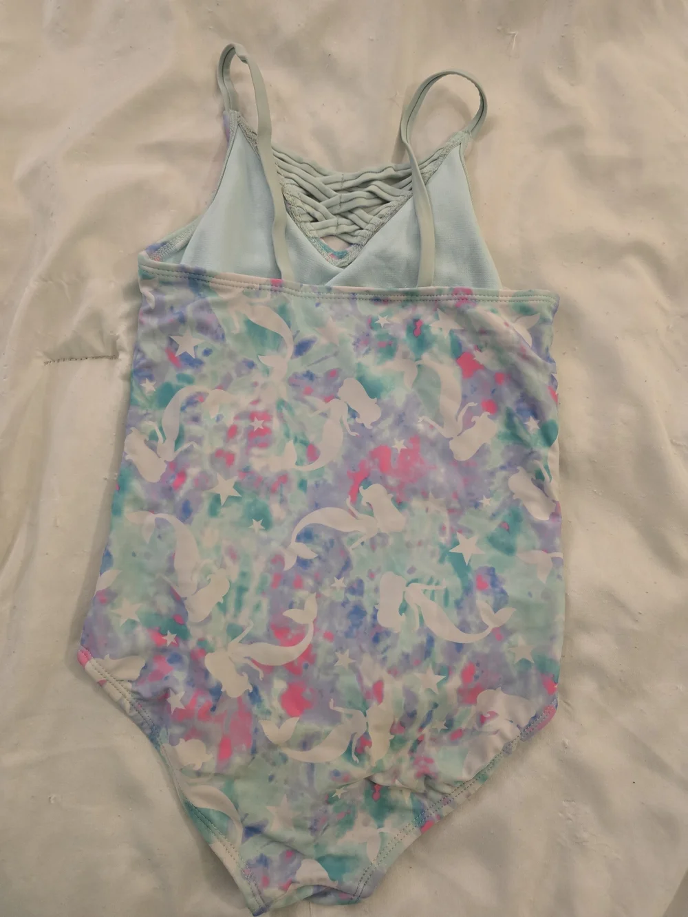wonder nation Pastel Tie-Dye Girls' One-Piece Swimsuit in Mint, Lavender, Pink